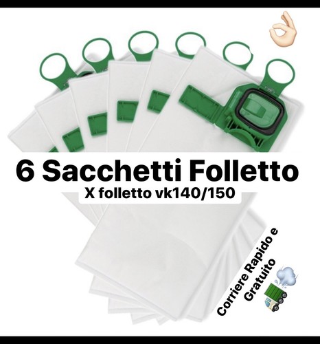 Sacchetti folletto vk140 - sacchetti,